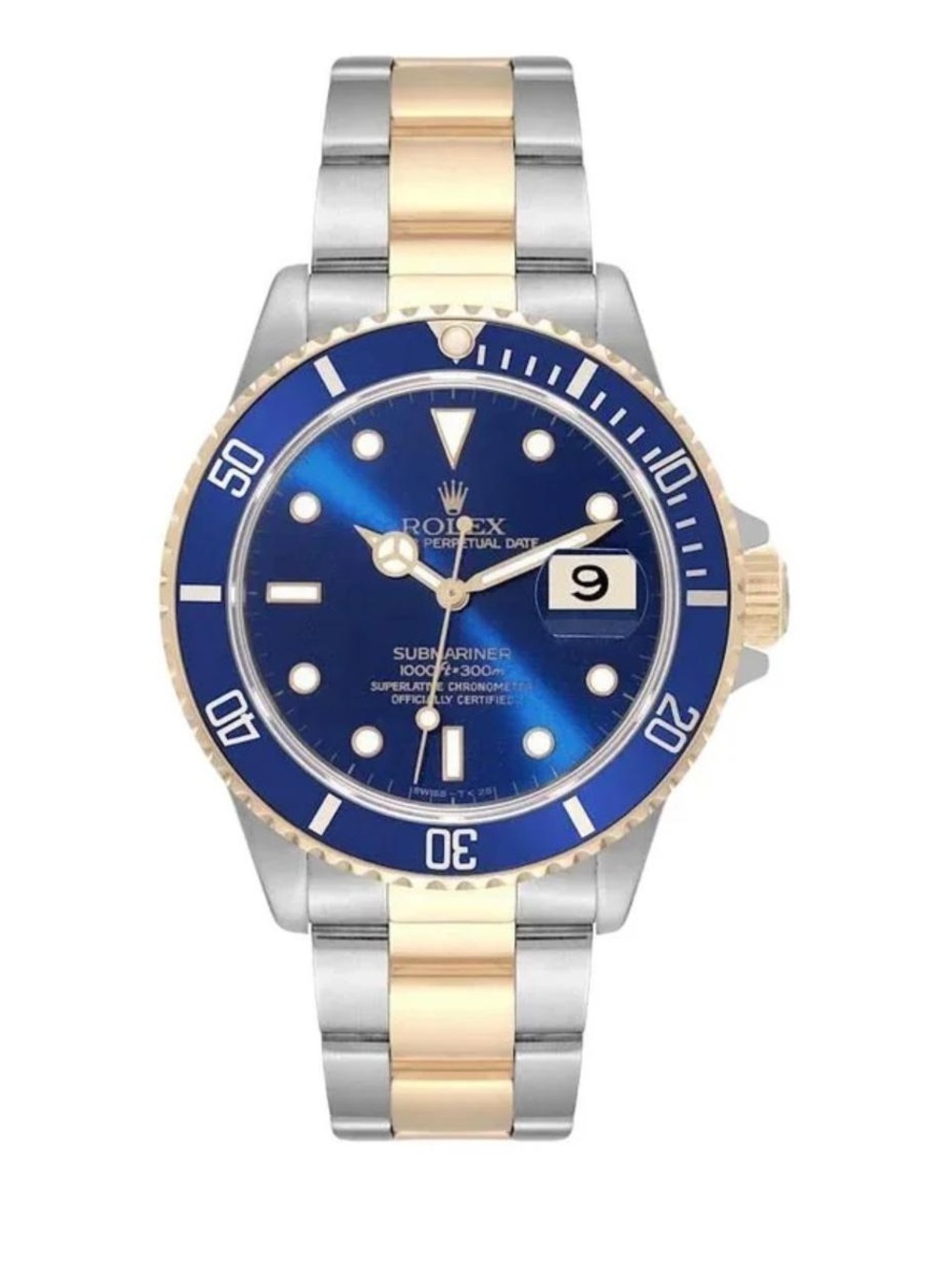 Authentic Rolex Submariner Blue Dial Two Tone 40MM Men’s Watch